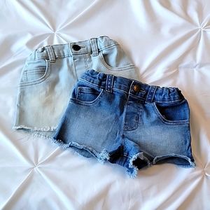 Denim toddler shorts